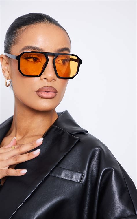 orange lens sunglasses designer|50 percent orange tint sunglasses.